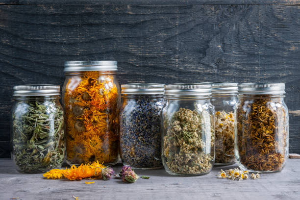 istock Herbs in jars 1019605858