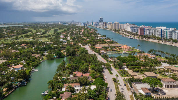 istock Miami Beach Aerial North View 1019606542
