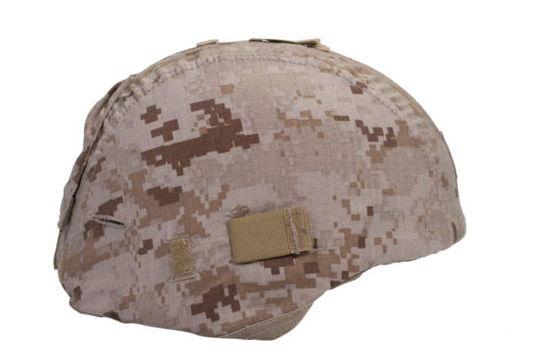 istock us marines kevlar helmet with desert camouflage cover 1019606544
