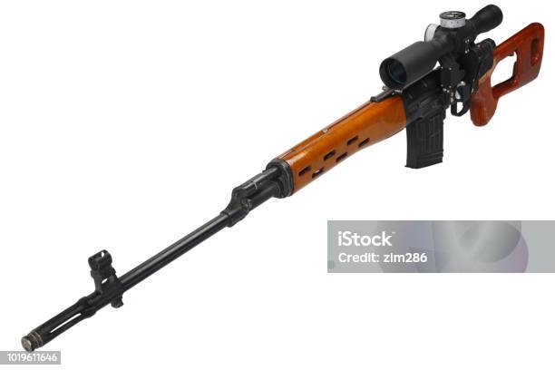 Foto de Espingarda De Sniper Svd Isolada e mais fotos de stock de Alvo -  Alvo, Alvo militar, Antiga União Soviética - iStock