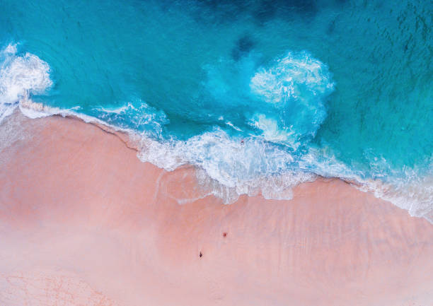 istock Komodo pink beach aerial view 1019639540