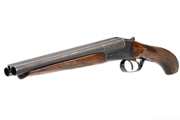 istock Crime gun - sawn off shotgun 1019640170