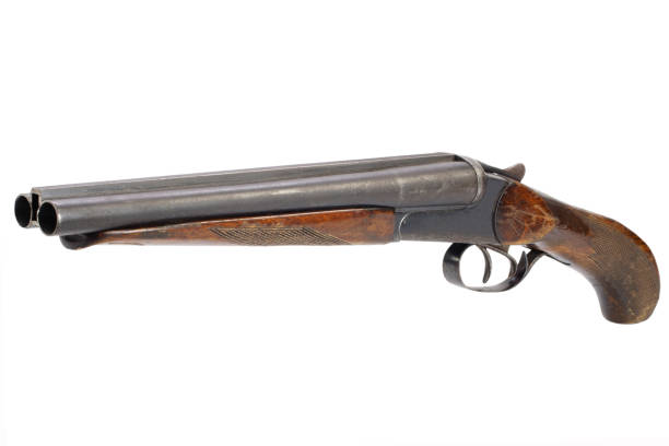 istock Crime gun - sawn off shotgun 1019644502