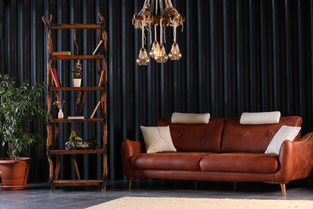 istock blue living room  and chandelier decor 1019658950