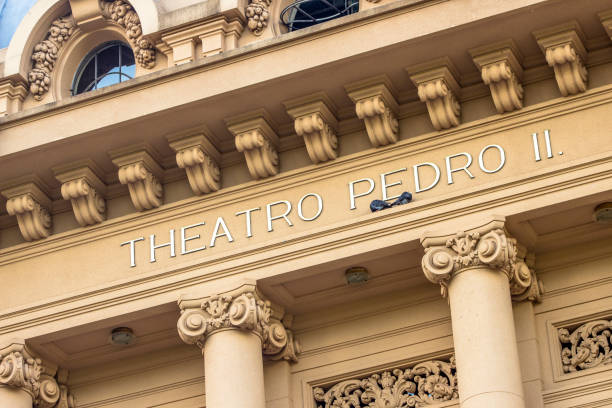 theatro pedro ii in brasile - urban scene brazil architecture next to foto e immagini stock