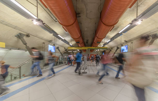 istock Subway station hall, Sao Paulo, Brazil 1019674094