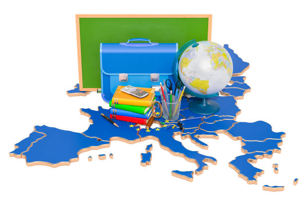 istock Back to school or education in the European Union concept, 3D rendering 1019684980