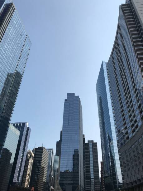 istock Skyscrapers along the Chicago River 1019720638