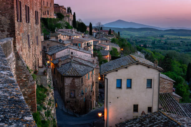 istock Italian town at sunset 1019729496