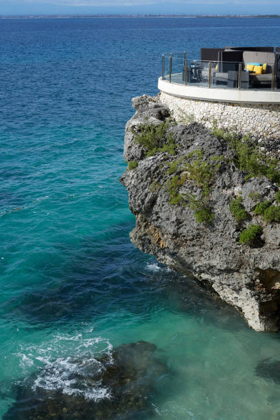 istock Beautiful rock beach closeup background 1019749098