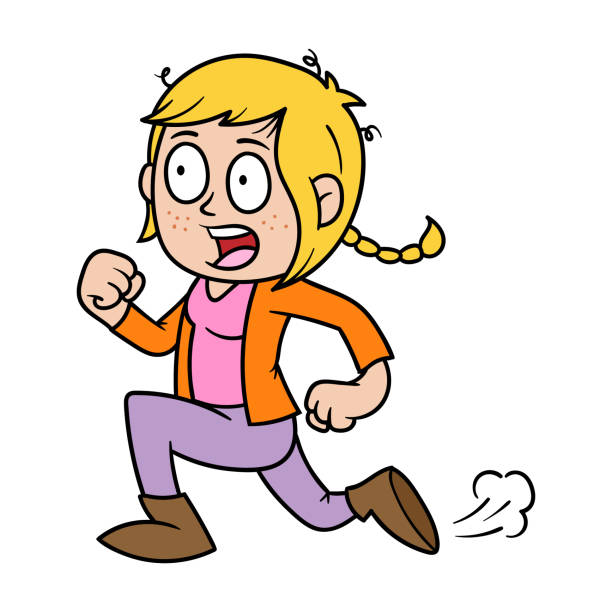 146 Girl Running Scared Illustrations & Clip Art - iStock | Woman running