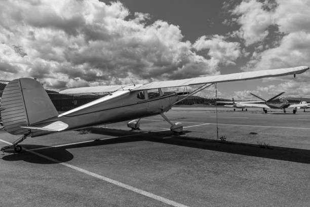 istock Cessna 140 on the ramp 1019761878