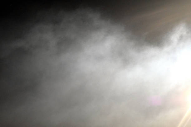Background Smoke Cloud in the Stadium Lights