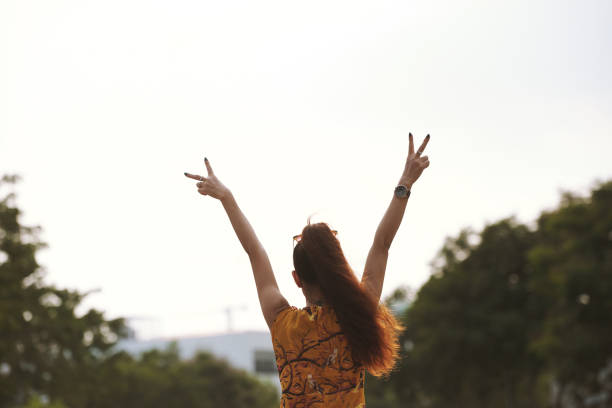 istock Woman enjoying new day 1019780732
