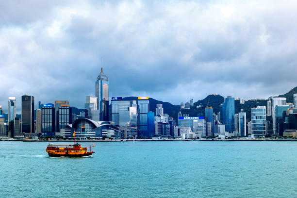 istock hong kong harbour view with sunlight 1019791636