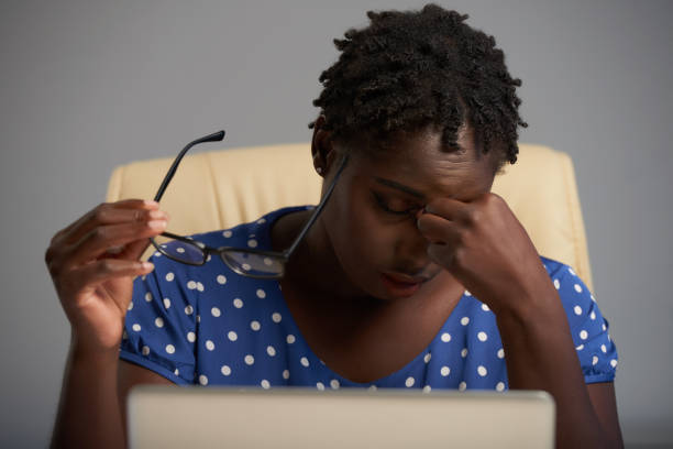 istock Tired businesswoman 1019791702