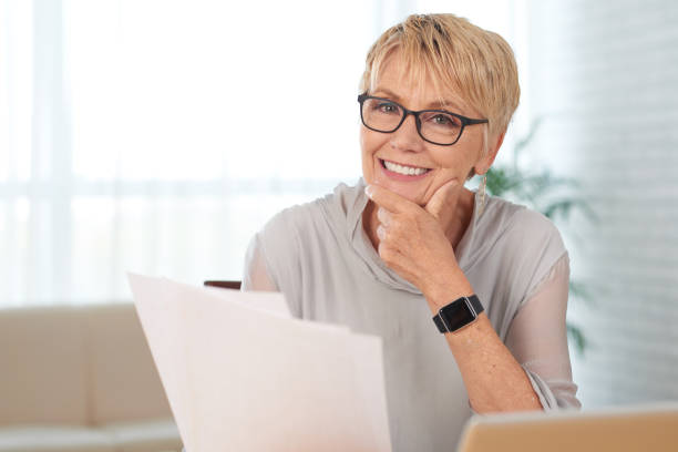 istock Elegant senior woman 1019799332