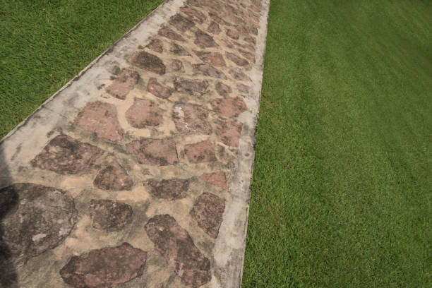Image of Stone path in the formal garden.