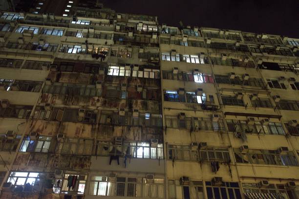 110+ Old Street Of North Point Hong Kong Asia Stock Photos, Pictures