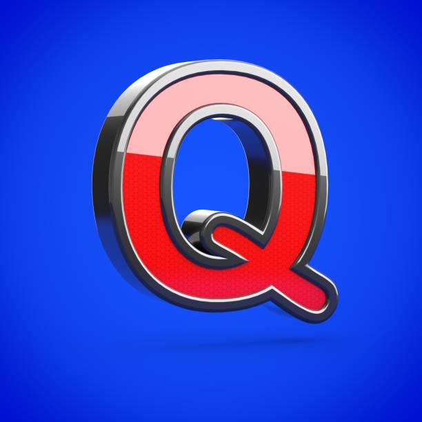 istock Superhero letter Q uppercase isolated on blue background. 1019802066