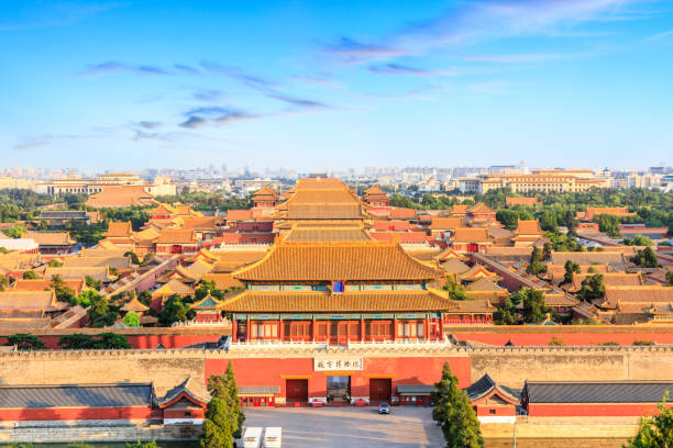 istock forbidden city in beijing,China 1019810578