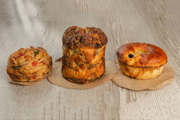 istock Three different pies on a wooden background 1019817312