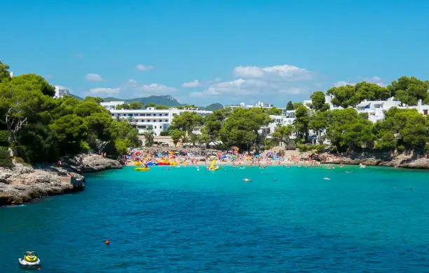 Photo of Cala Gran bay in Cala D'Or, Mallorca, Balearic islands, Spain