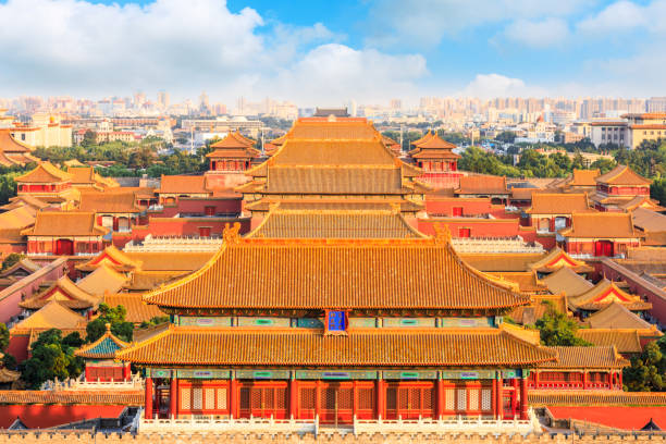 istock forbidden city in beijing,China 1019829454