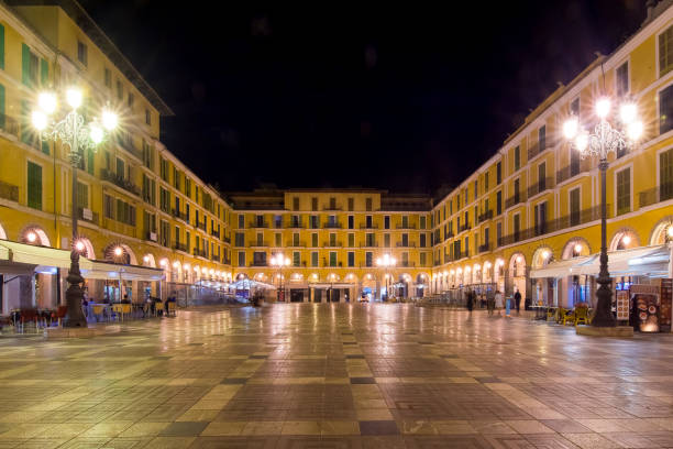 istock Placa Major square at night, Palma, Mallorca, Spain 1019829872