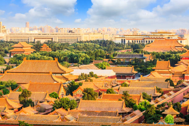 istock forbidden city in beijing,China 1019832672
