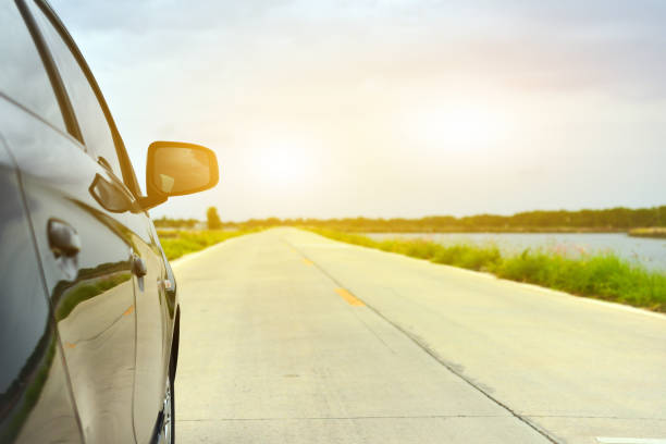 istock Car parked on road,Transportation highway sport 1019842674