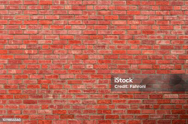 Red Brick Wall Texture Background Background For Text Exterior Architecture Concept Stock Photo - Download Image Now