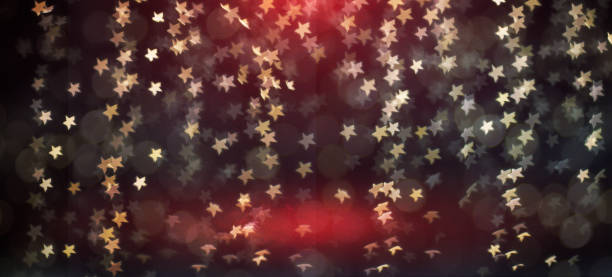 istock Blurred background with bokeh. Christmas and Happy New Year greeting card. 1019877340