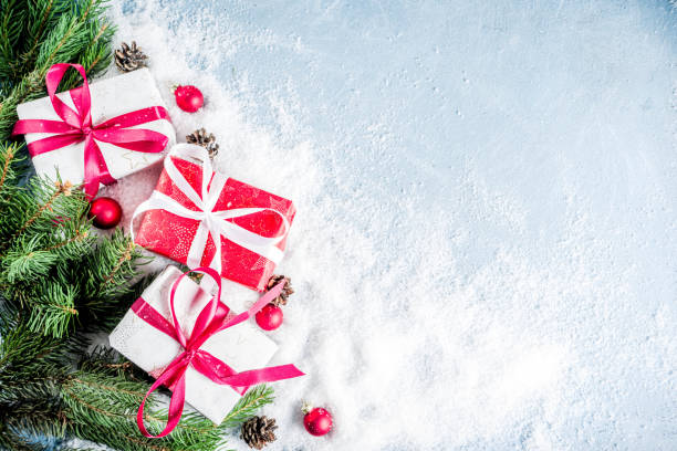 istock Christmas background with gifts 1019889926