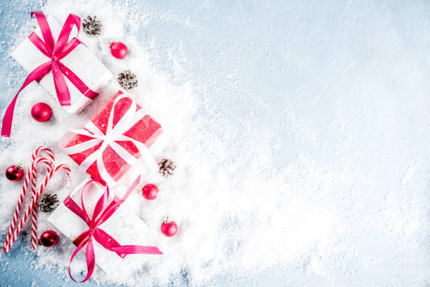 istock Christmas background with gifts 1019890042