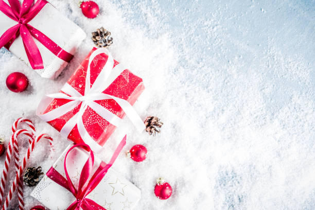 istock Christmas background with gifts 1019890114