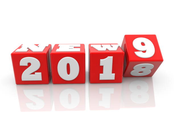 istock New year concept on cubes in red 1019903346