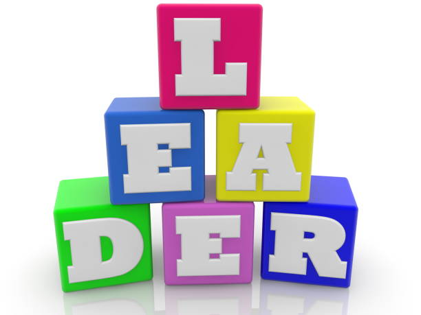 istock Leader concept on toy cubes 1019908278