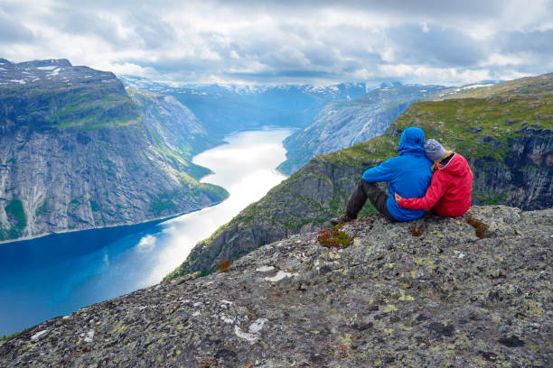 istock Blue lake in Norway near Trolltunga 1019923340