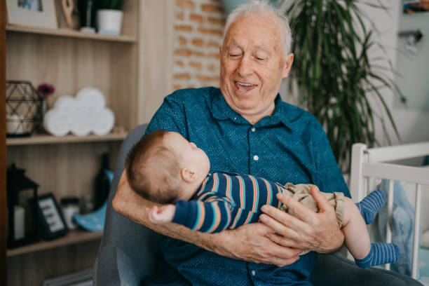 istock Senior man playing with his grandson 1019949290