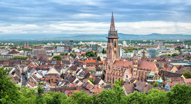 istock Aerial panorama of Freiburg, Germany 1019963310