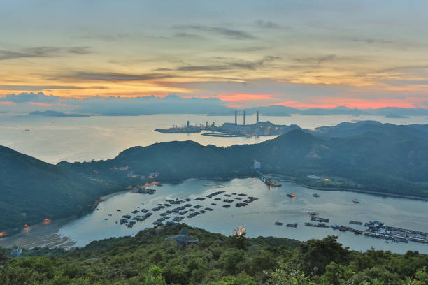 istock view of Lamma from  Ling Kok Shan 1019984384
