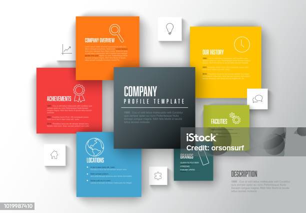 Overview Vector Images Vector Company Infographic Overview Design Template Stock Illustration ...