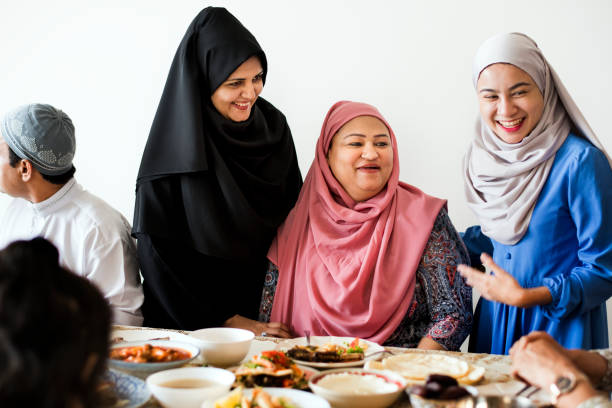 istock Muslim family having a Ramadan feast 1019990538