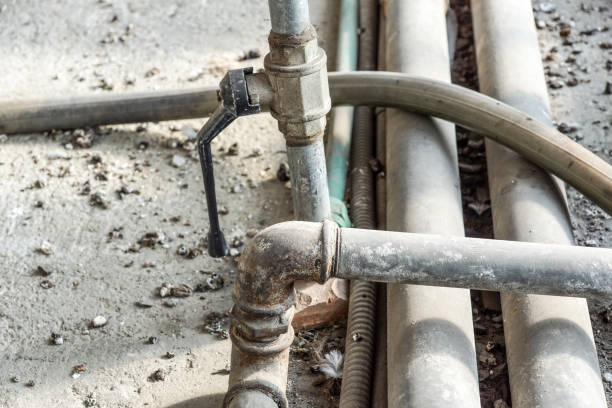 istock pipe off the water supply, both old rust corrosion 1020001994