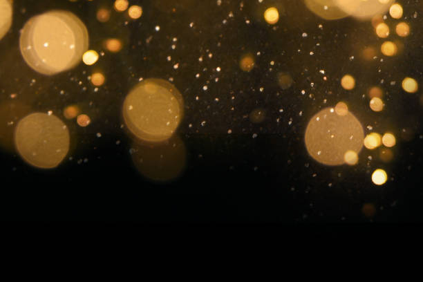 istock Christmas and Happy new year on blurred bokeh with snowfall banner background 1020005948