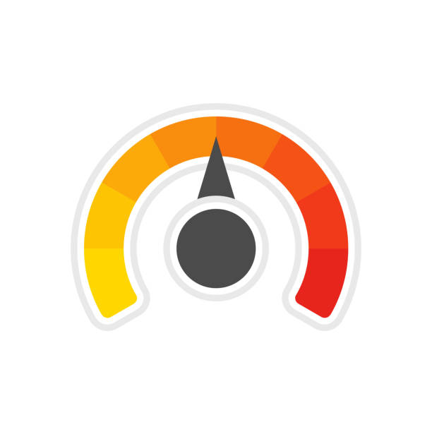 media genezen zo Round Temperature Gauge Stock Illustration - Download Image Now - Heat -  Temperature, Thermometer, Temperature - iStock