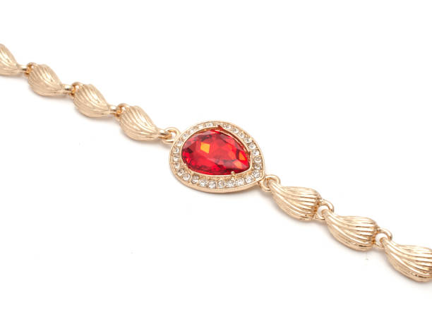 istock golden bracelet with ruby and diamonds isolated on white 1020025610