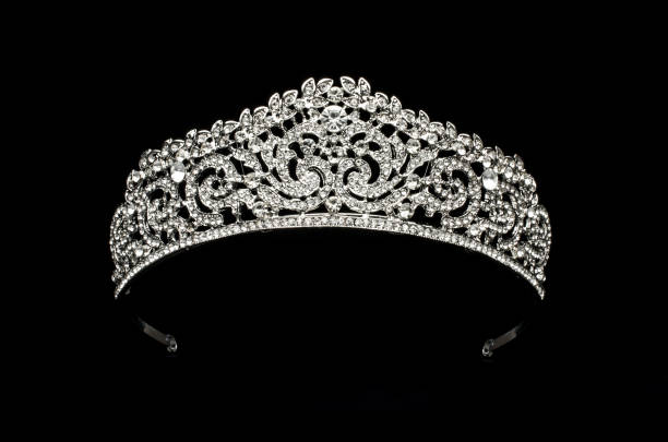 istock silver diadem with diamonds isolated on black 1020025674