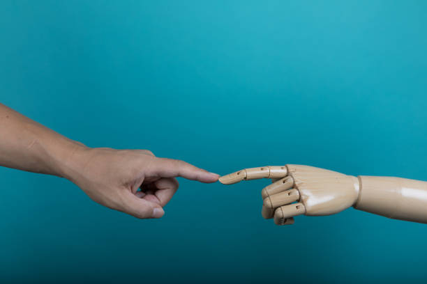 istock Closeup of male hand pointing. Isolated on light background 1020037044